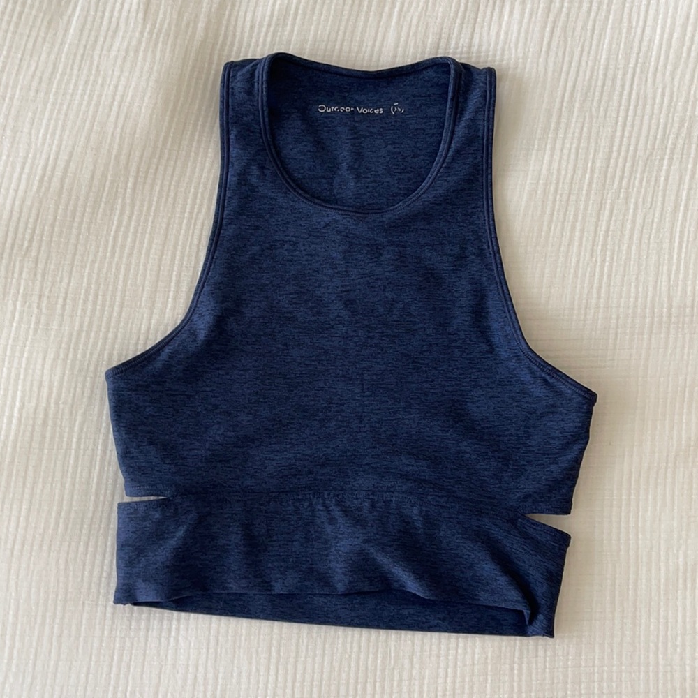 navy outdoor voices crop